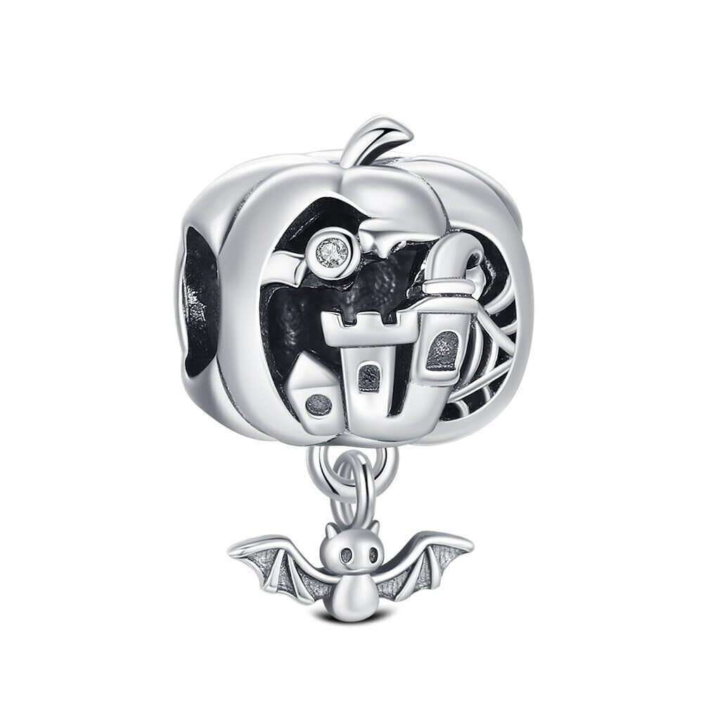 4240 Halloween Charms for Pandora Bracelets 925 Sterling Silver Spider Net